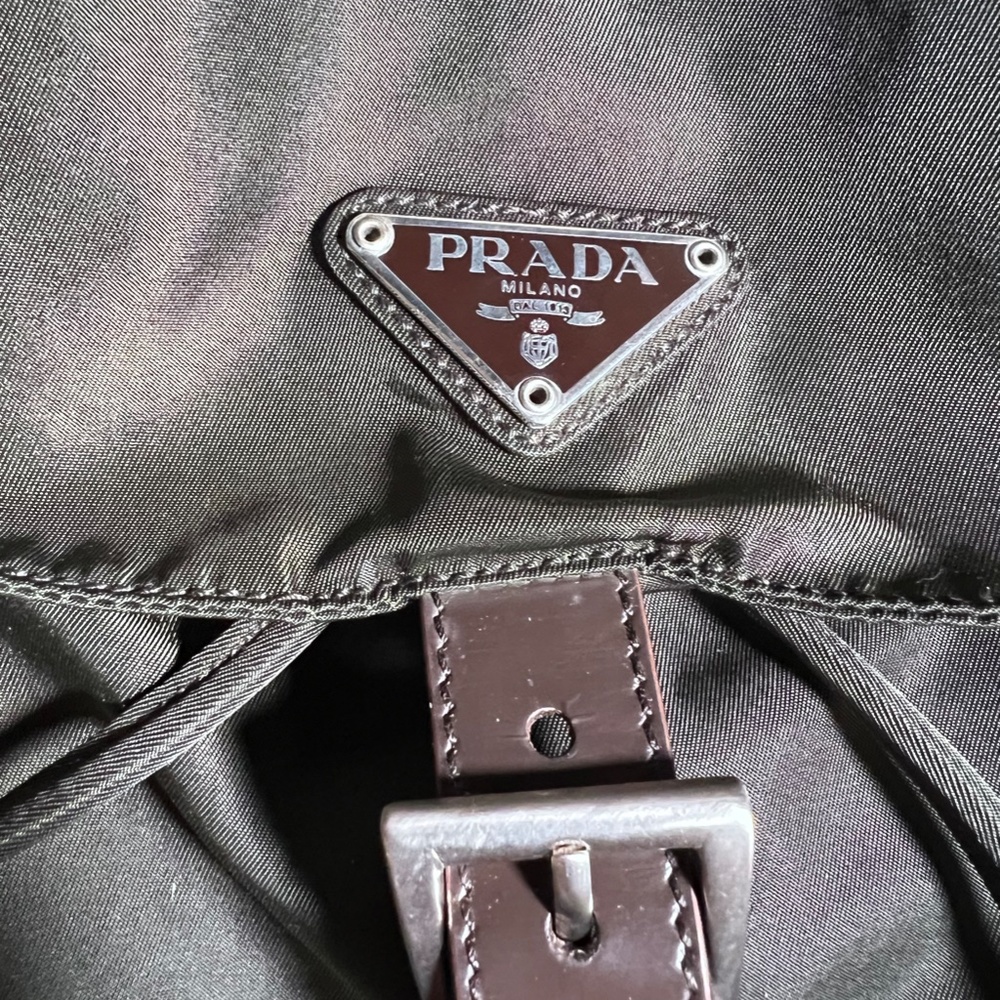 Prada Tessuto Drawstring Backpack Bag - image 7